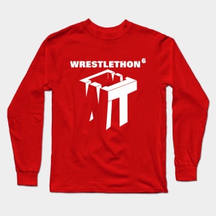 Wrestlethon 6 White Logo Long Sleeve T-Shirt